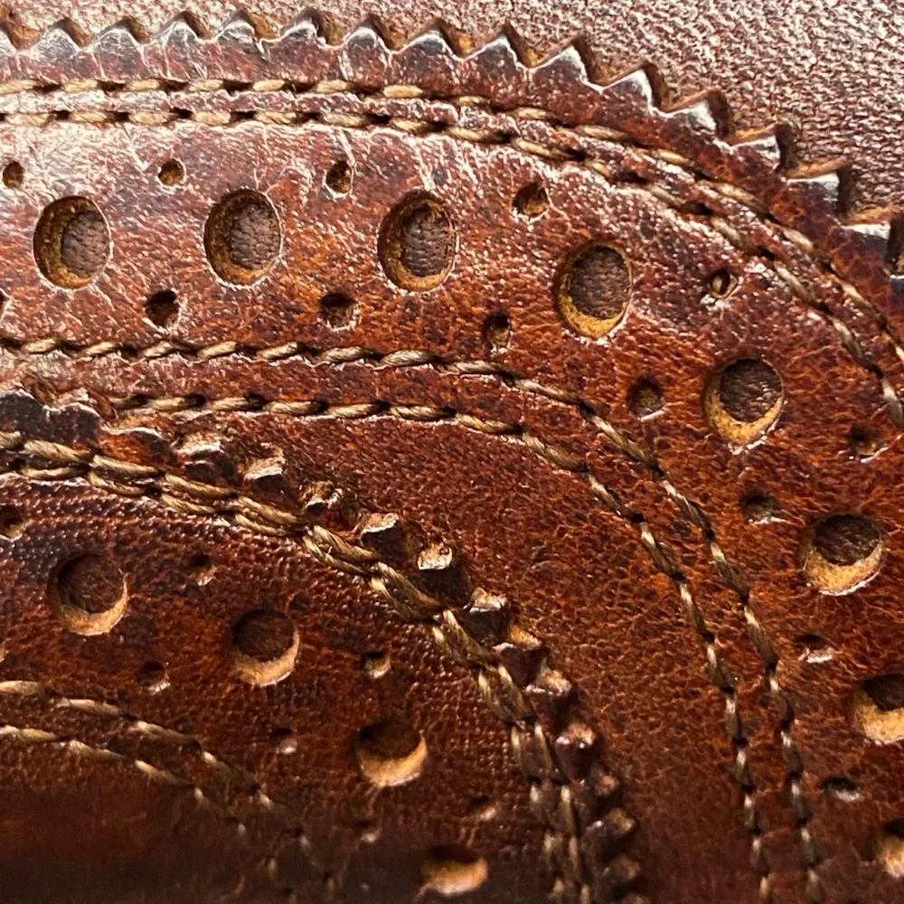 Allen Edmonds McTavish Brown Leather Wingtip Brogue Dress Oxford Shoes Men’s 10D